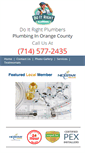 Mobile Screenshot of plumbinginorangecounty.com